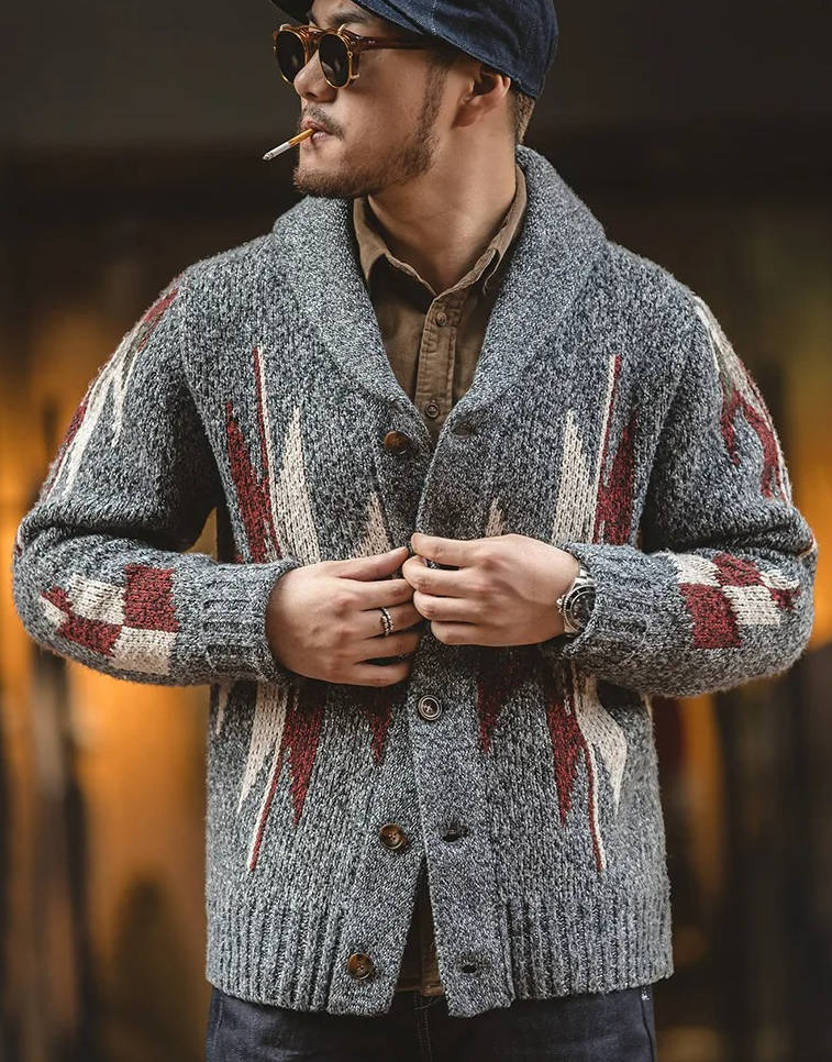 Fabian Men's Cardigan - front view