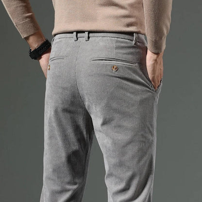 Ezra Men's Trousers - fabric and finish detail