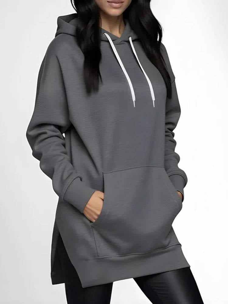 Elsie Women's Oversized Hoodie - fabric and finish detail