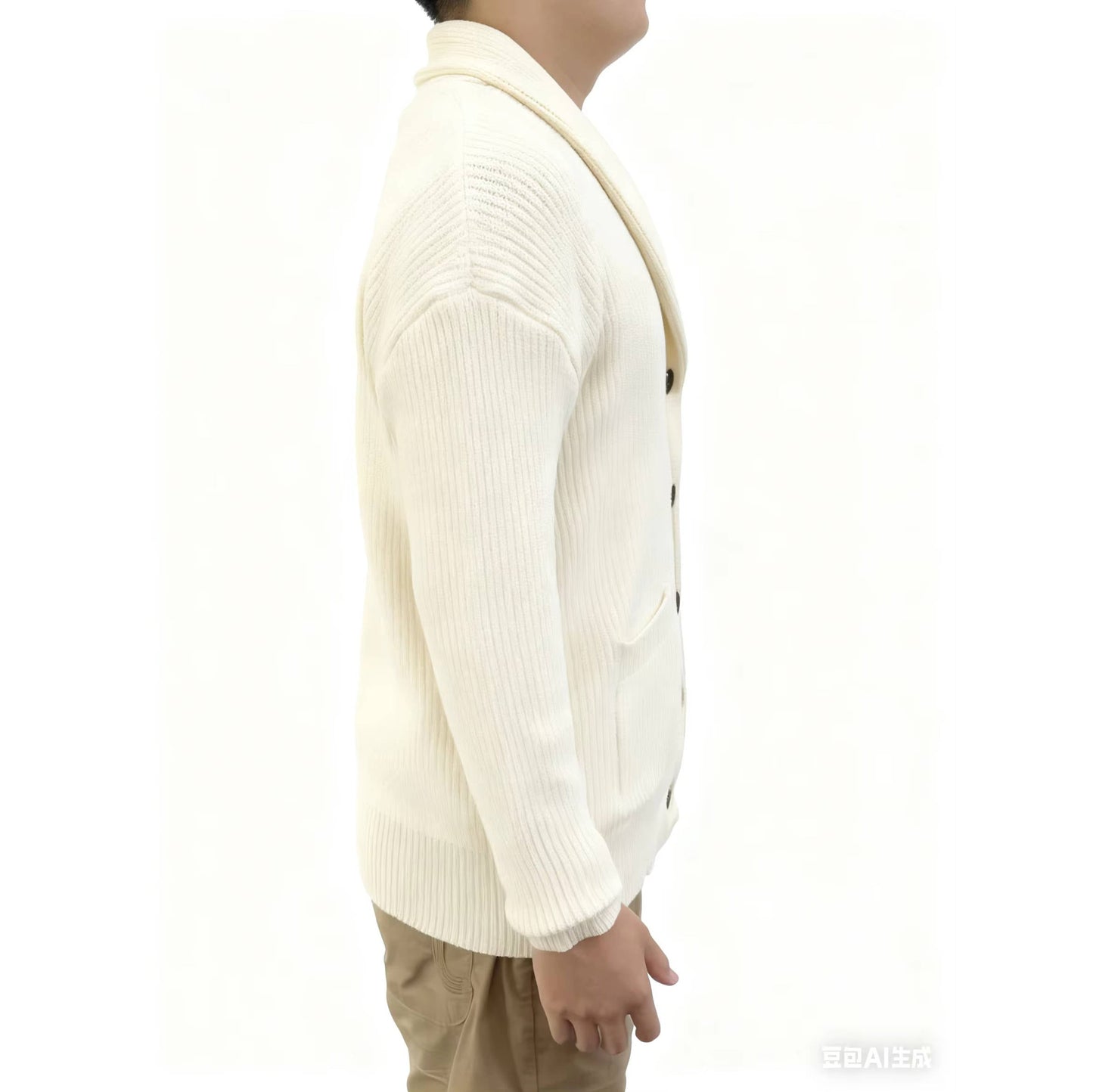 Emmett Men's Cardigan - back view