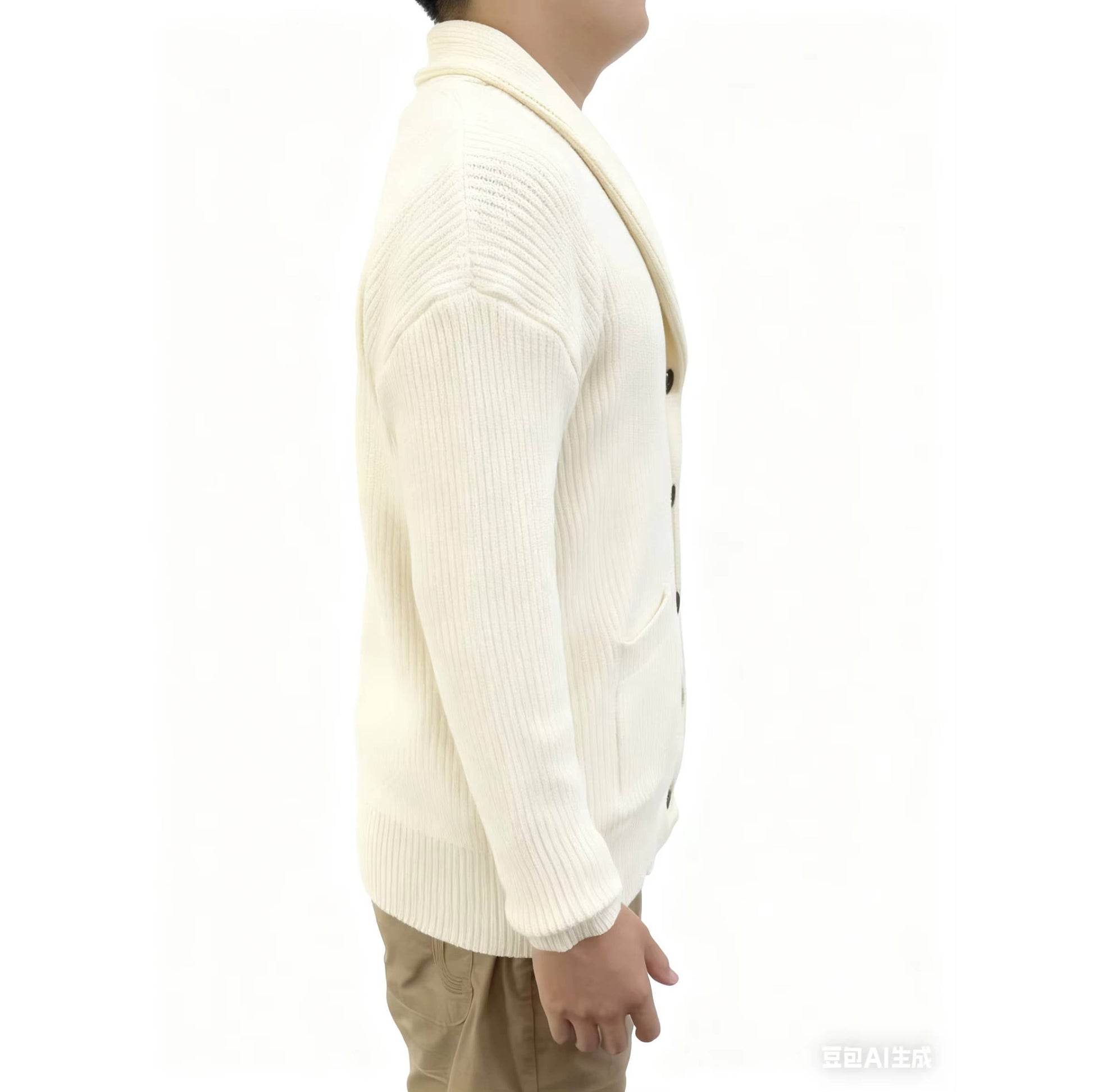 Emmett Men's Cardigan - back view