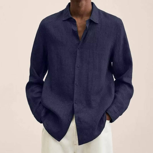 Sawyer Men's Linen Shirt - styled view