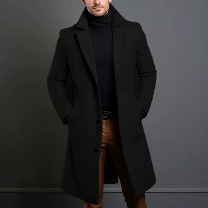 Gray Men's Coat - front view