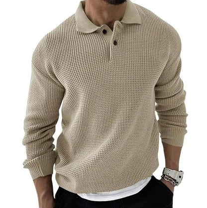 Tobias Men's Sweater - fabric and finish detail
