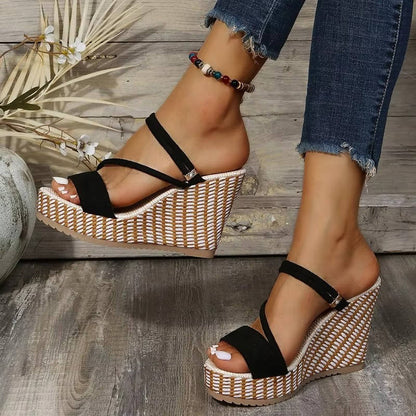 Bijou Women's Platform Espadrilles - back view