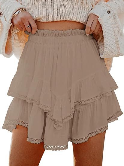 Delphine Women's Crochet Shorts - back view
