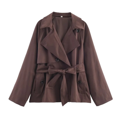 Ava Women's Trench Coat - shown in use