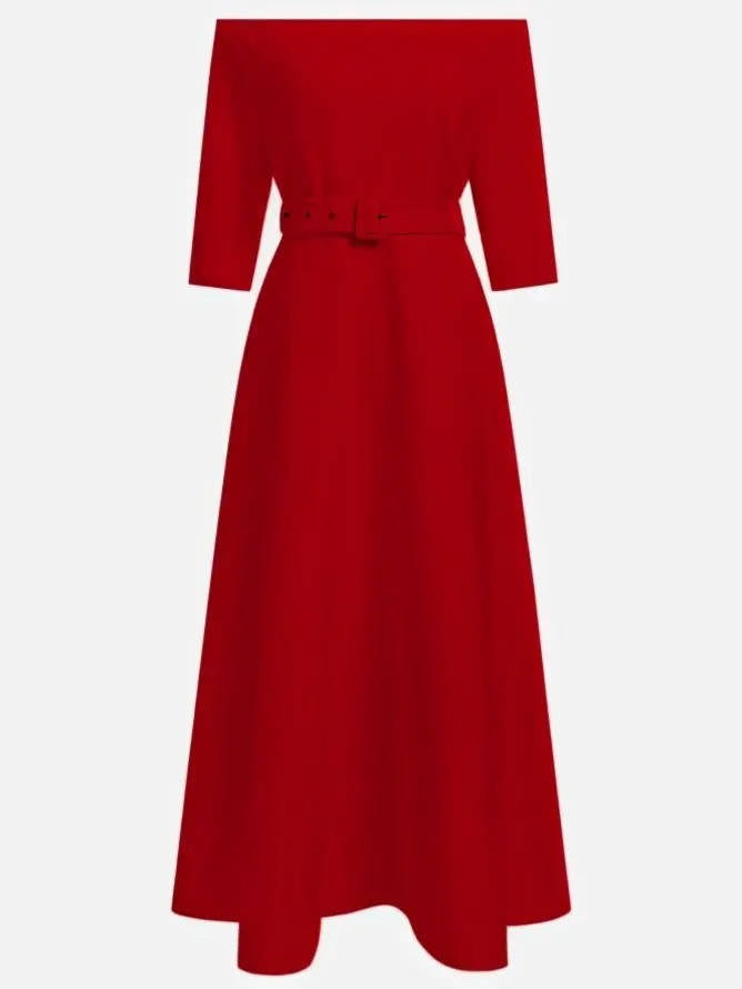 Imogen Women's Midi Dress - back view