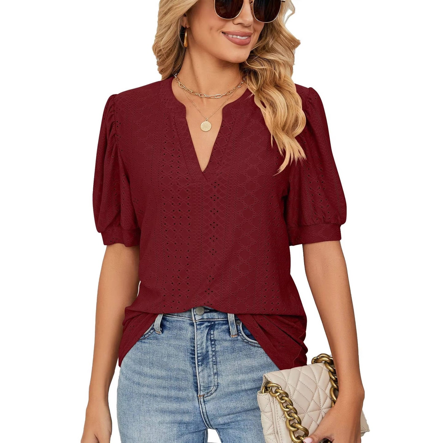 Opal Women's Blouse - close-up detail
