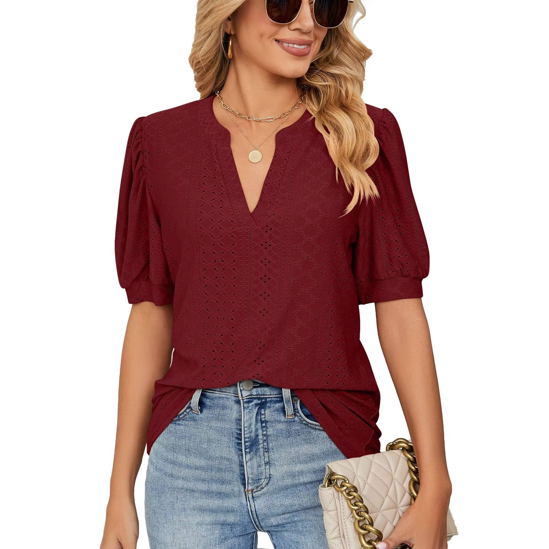 Opal Women's Blouse - close-up detail