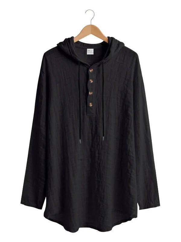 Milo Men's Linen Shirt - flat lay