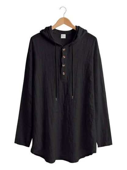 Milo Men's Linen Shirt - flat lay