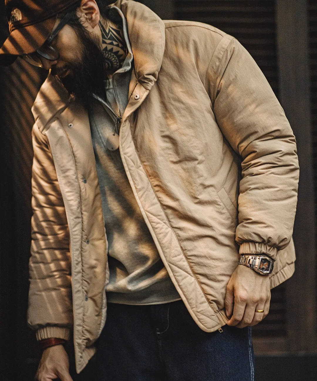 Arlo Men's Puffer Jacket - close-up detail