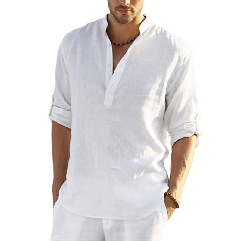 Gray Men's Shirt - close-up detail