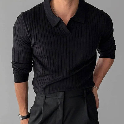 Desmond Men's Sweater - fabric and finish detail