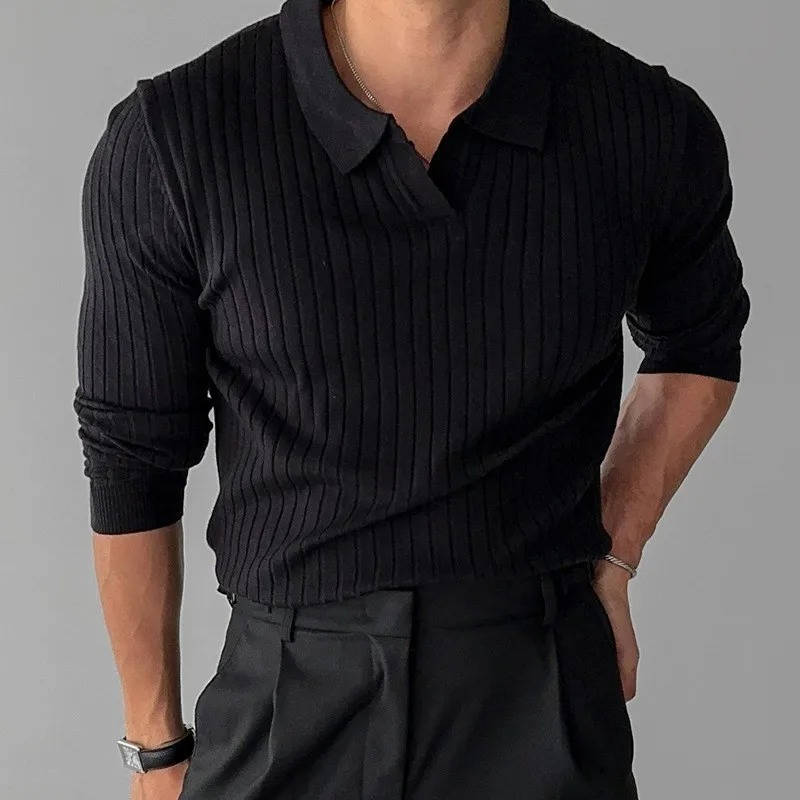 Desmond Men's Sweater - fabric and finish detail