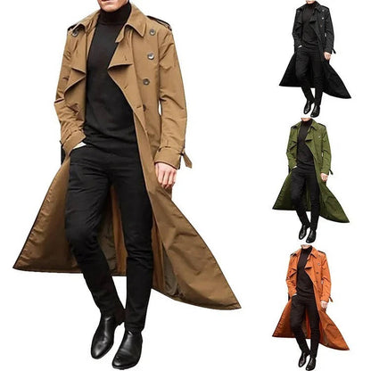 Orson Men's Trench Coat - full-length view