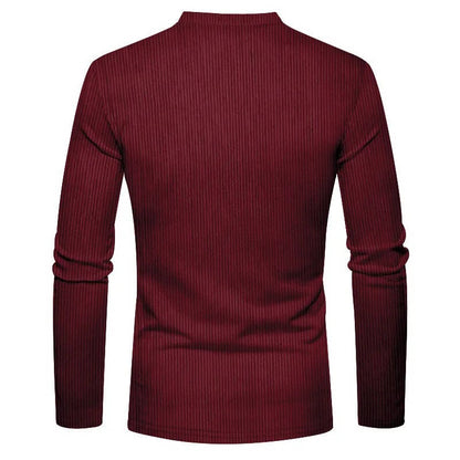 Elias Men's Sweater - fabric and finish detail