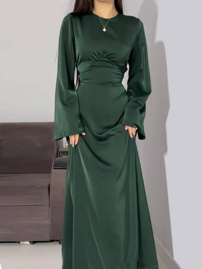 Paloma Women's Satin Maxi Dress - shown in use