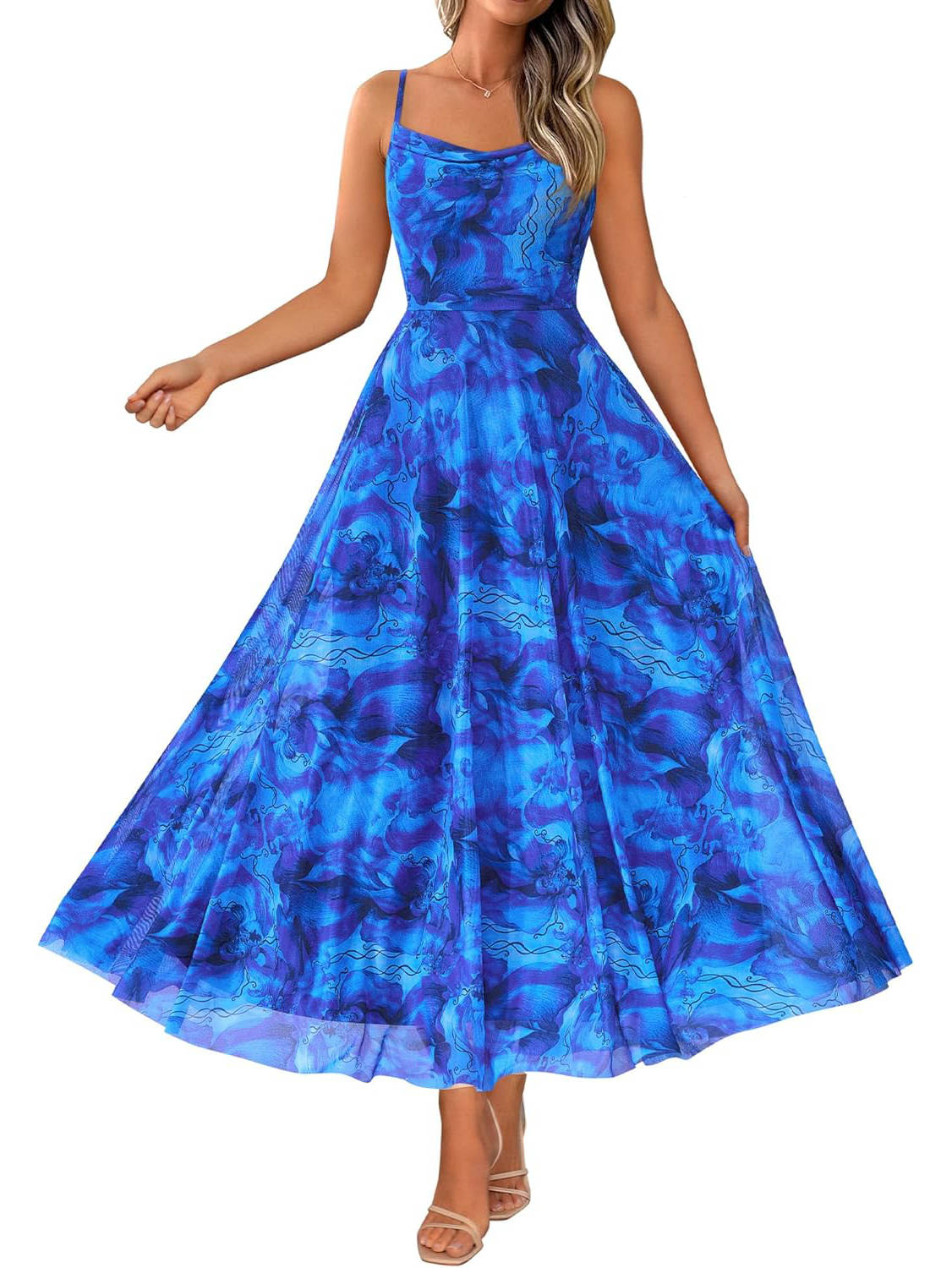 Maya Women's Floral Maxi Dress - full-length view
