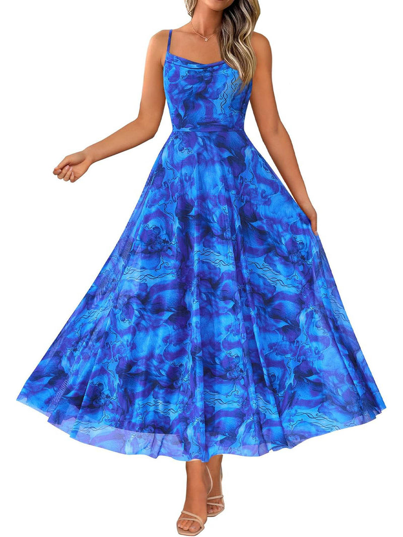 Maya Women's Floral Maxi Dress - full-length view