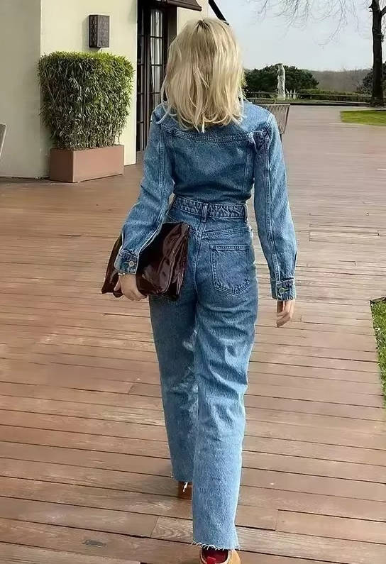 Ava Women's Jumpsuit - fabric and finish detail