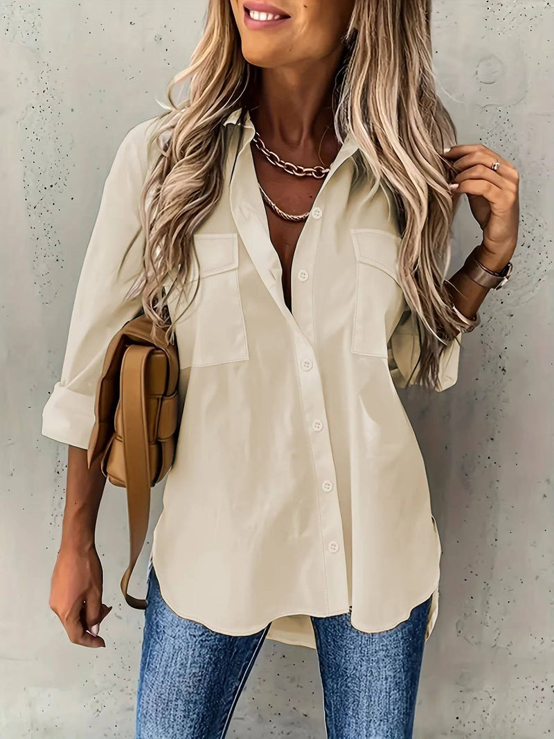 Tamsin Women's Blouse - fabric and finish detail