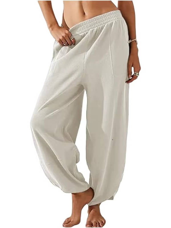 Nora Women's Wide Leg Joggers - close-up detail