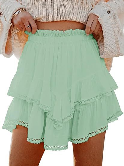Delphine Women's Crochet Shorts - flat lay