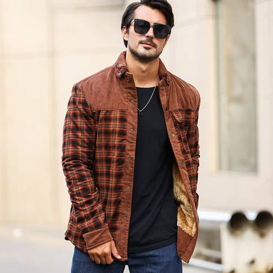 Ulric Men's Plaid Jacket - front view