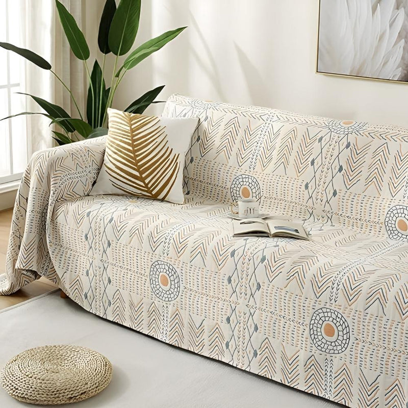 Juniper Reversible Chic Cotton Throw Blanket | Cotton, Reversible