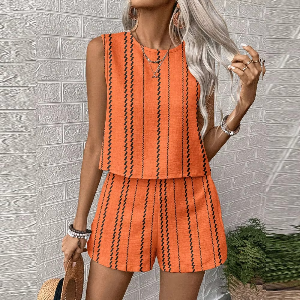 Sophie Women's Striped Tank Top - back view