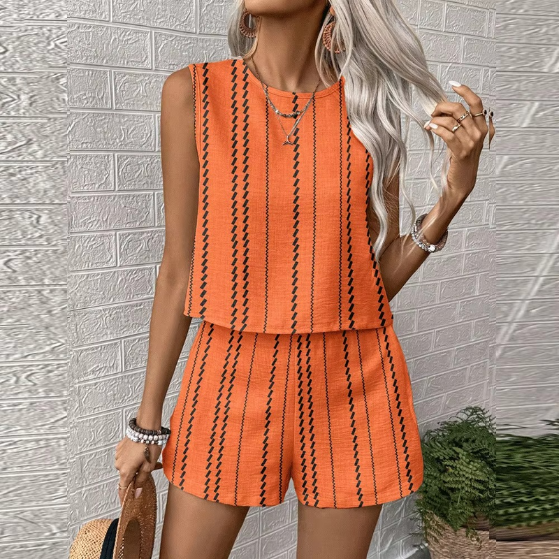 Sophie Women's Striped Tank Top - back view