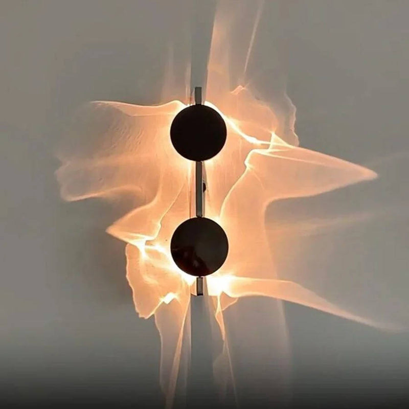 Juniper LED Wall Sconce - fabric and finish detail