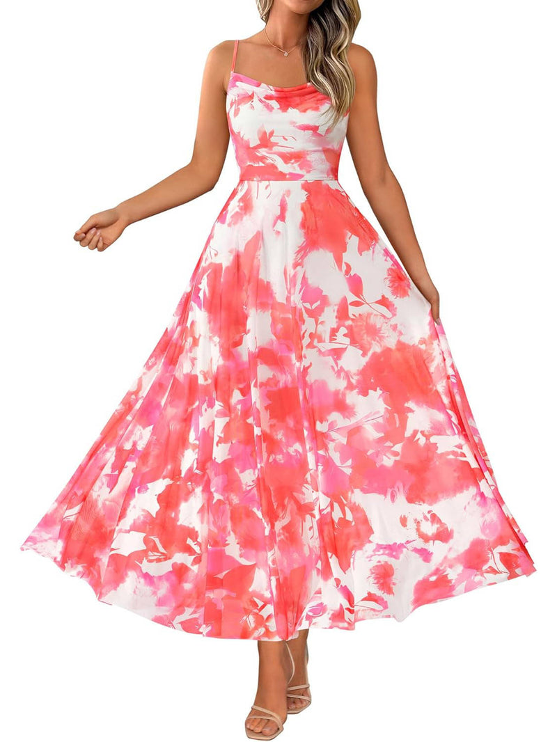 Maya Women's Floral Maxi Dress - front view