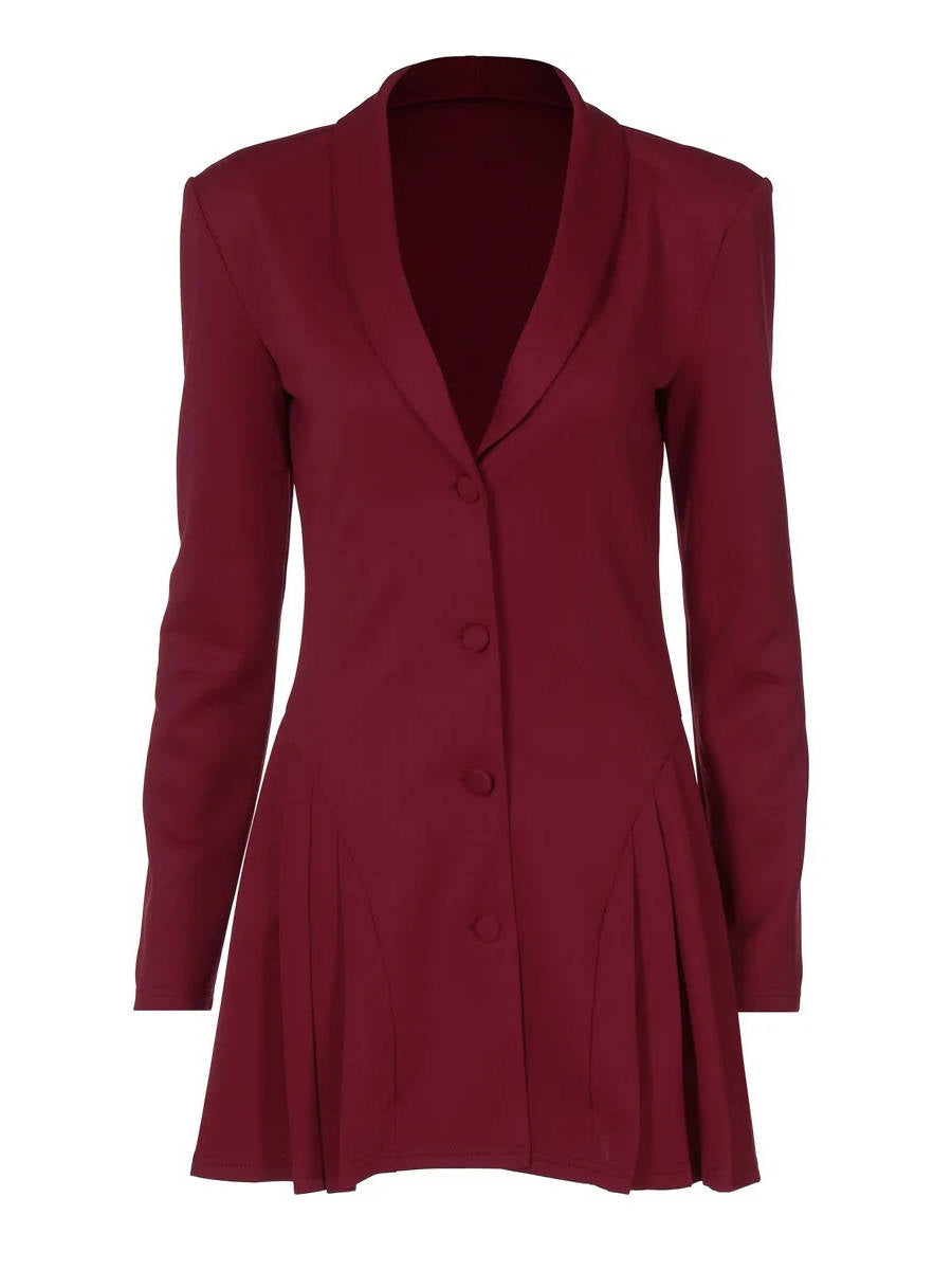 Lena Women's Pleated Mini Dress - styled view