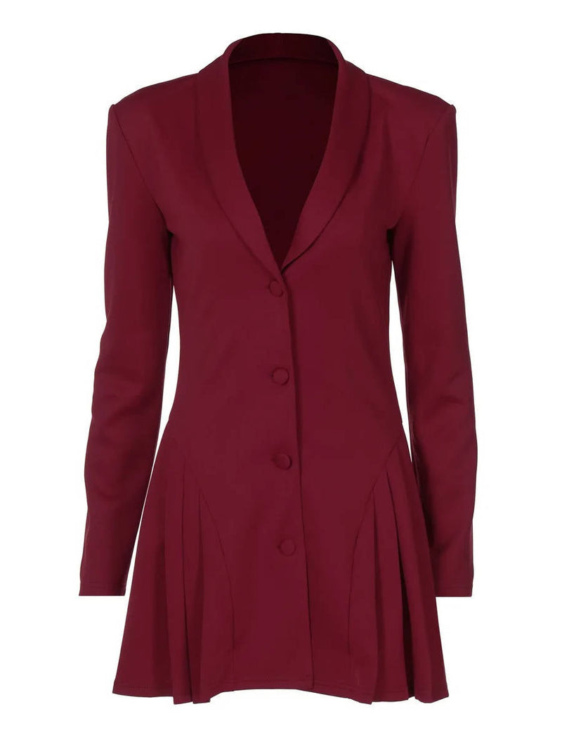 Lena Women's Pleated Mini Dress - styled view