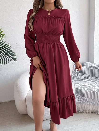 Faye Women's Midi Dress - fabric and finish detail