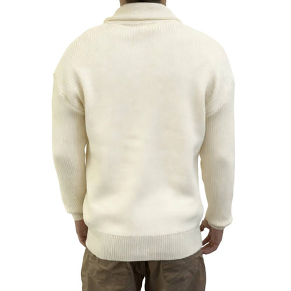 Emmett Men's Cardigan - fabric and finish detail