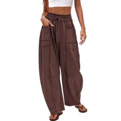Yara Women's Wide Leg Joggers - back view
