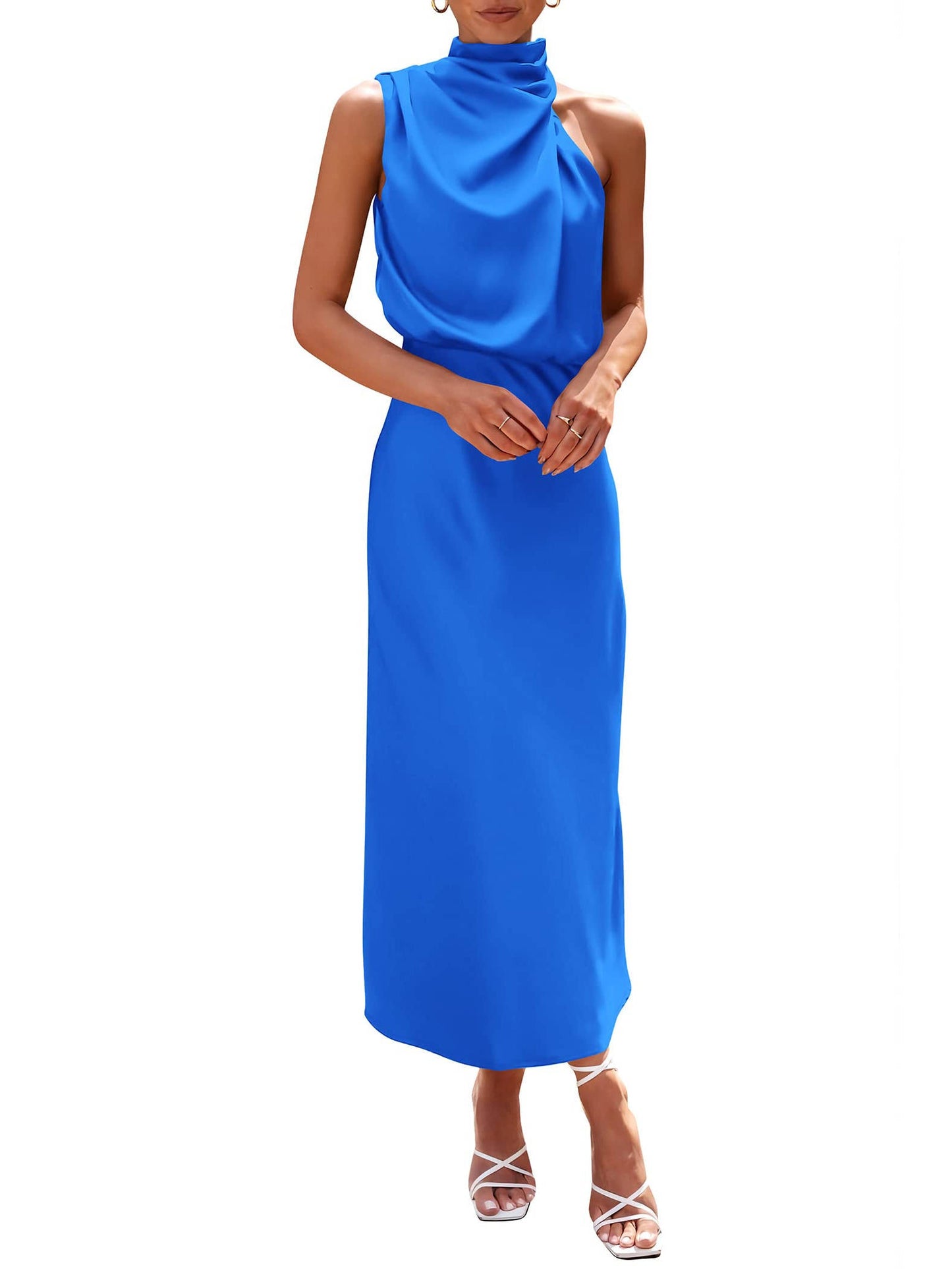 Darcy Women's Satin Maxi Dress - shown in use