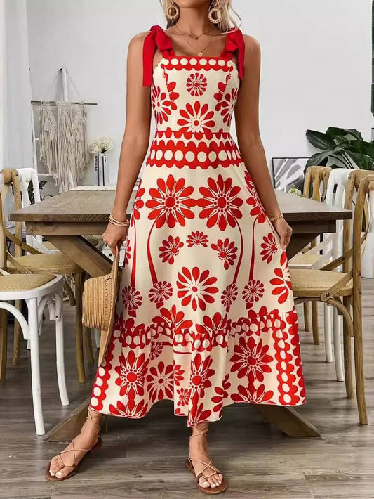 Ivy Women's Floral Maxi Dress - front view
