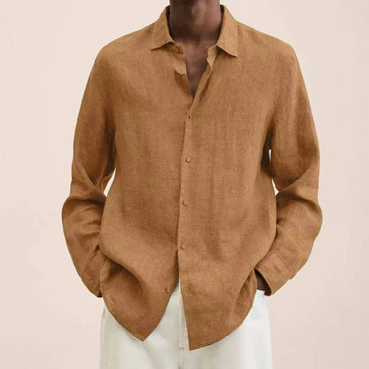 Sawyer Men's Linen Shirt - back view