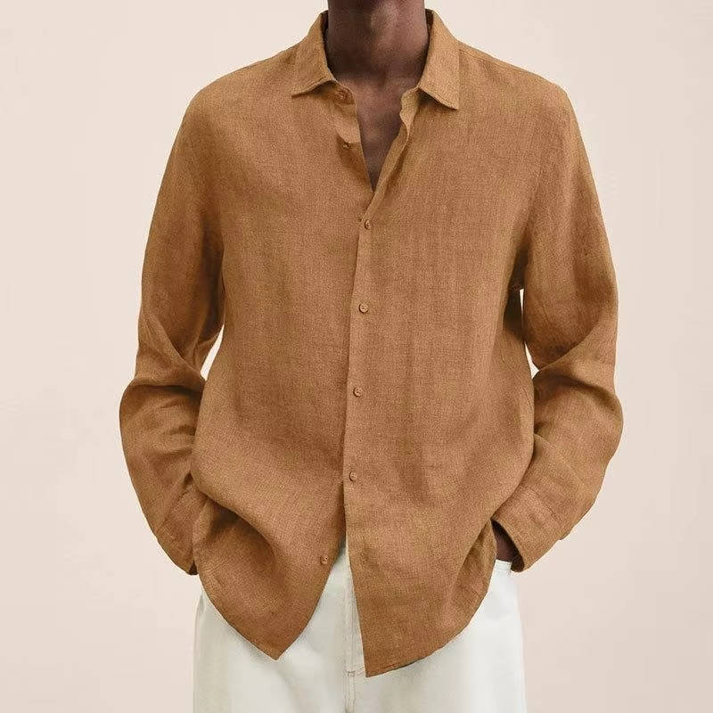 Sawyer Men's Linen Shirt - back view
