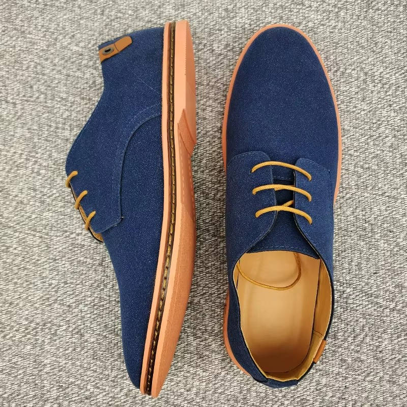 Reuben Men's Suede Oxfords - front view