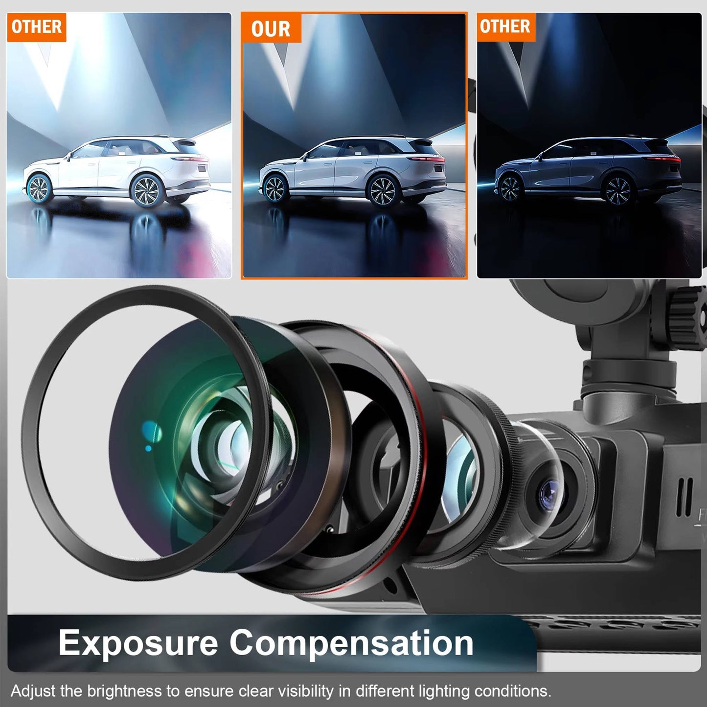 Onyx Car Cam Front - back view