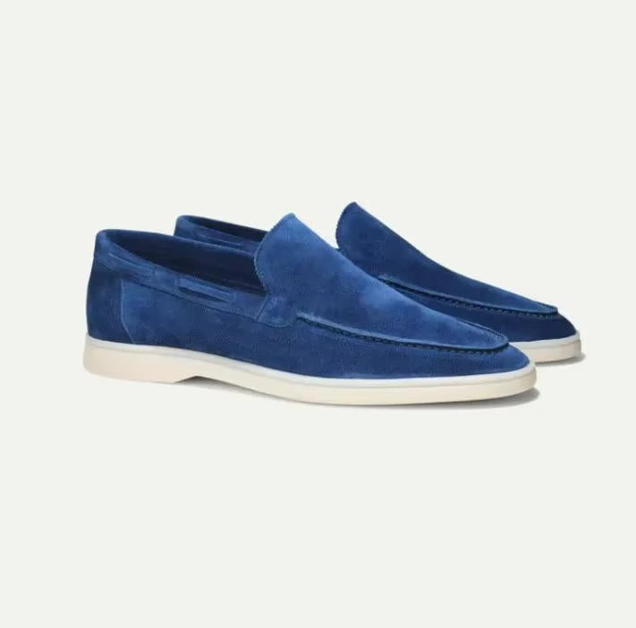 Elias Men's Suede Loafers - back view