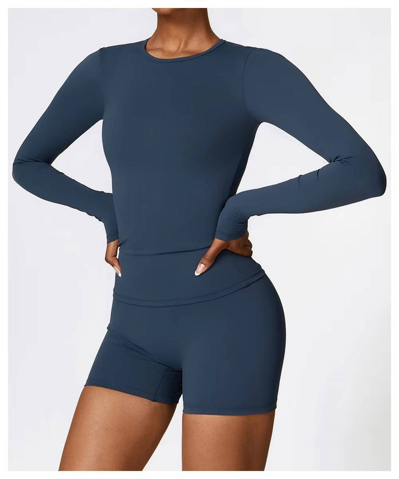 Astrid Women's Shorts | Biker, Long Sleeve