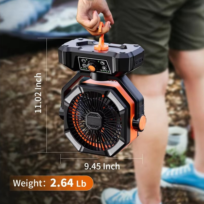 Dune Portable Fan - shown in use