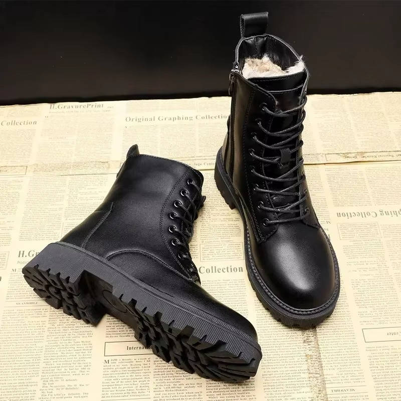 Alba Women's Combat Boots - shown in use